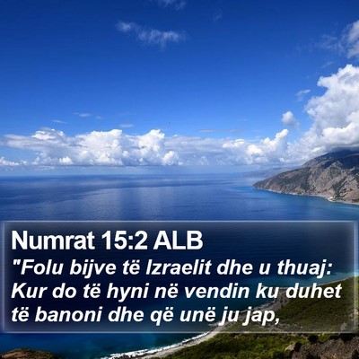 Numrat 15:2 ALB Bible Verse Image