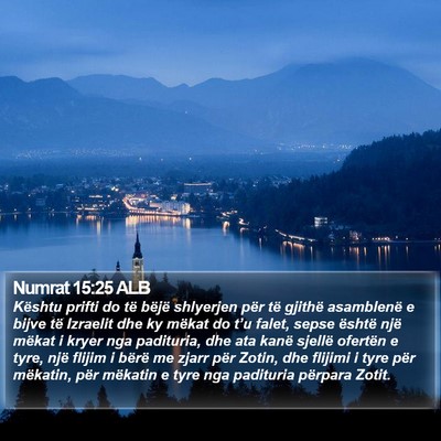 Numrat 15:25 ALB Bible Verse Image