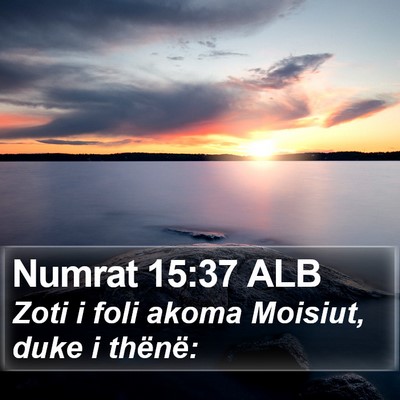 Numrat 15:37 ALB Bible Verse Image