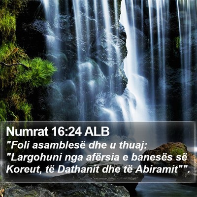 Numrat 16:24 ALB Bible Verse Image