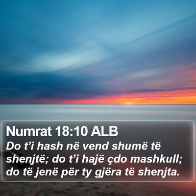 Numrat 18:10 ALB Bible Verse Image