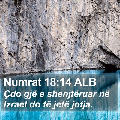 Numrat 18:14 ALB Bible Verse Image