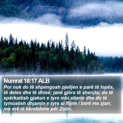 Numrat 18:17 ALB Bible Verse Image