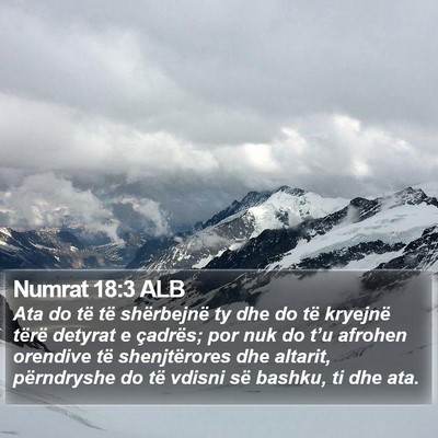 Numrat 18:3 ALB Bible Verse Image
