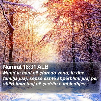 Numrat 18:31 ALB Bible Verse Image