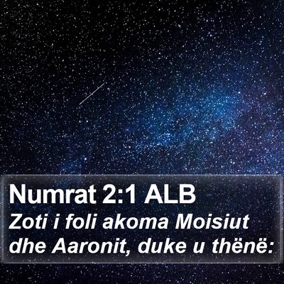 Numrat 2:1 ALB Bible Verse Image