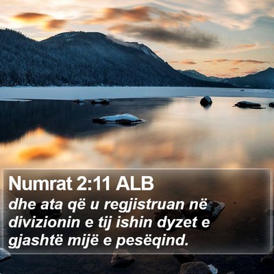 Numrat 2:11 ALB Bible Verse Image