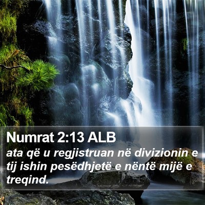 Numrat 2:13 ALB Bible Verse Image