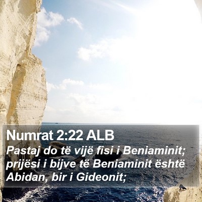 Numrat 2:22 ALB Bible Verse Image