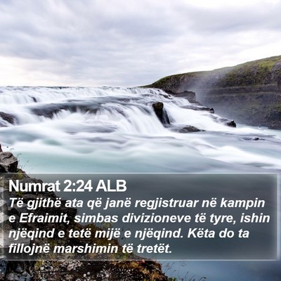 Numrat 2:24 ALB Bible Verse Image