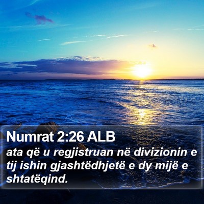 Numrat 2:26 ALB Bible Verse Image