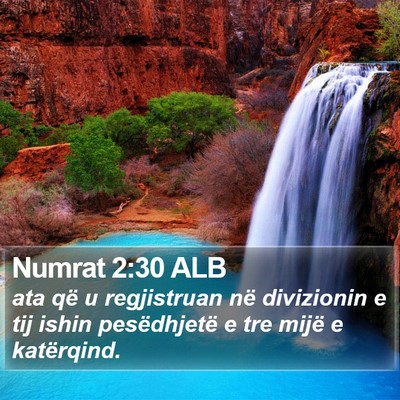 Numrat 2:30 ALB Bible Verse Image