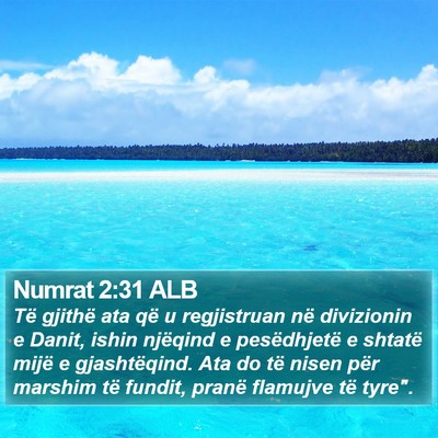 Numrat 2:31 ALB Bible Verse Image