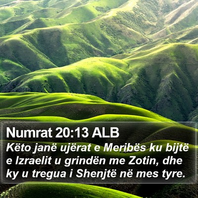 Numrat 20:13 ALB Bible Verse Image