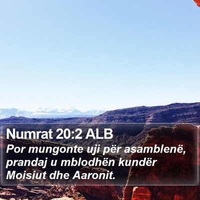 Numrat 20:2 ALB Bible Verse Image