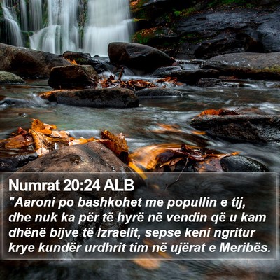 Numrat 20:24 ALB Bible Verse Image
