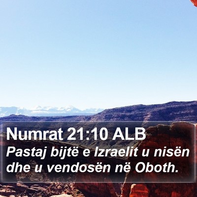 Numrat 21:10 ALB Bible Verse Image