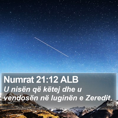 Numrat 21:12 ALB Bible Verse Image