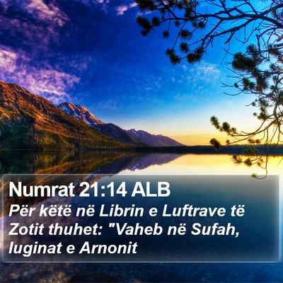 Numrat 21:14 ALB Bible Verse Image