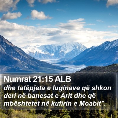 Numrat 21:15 ALB Bible Verse Image