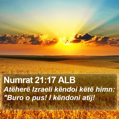 Numrat 21:17 ALB Bible Verse Image