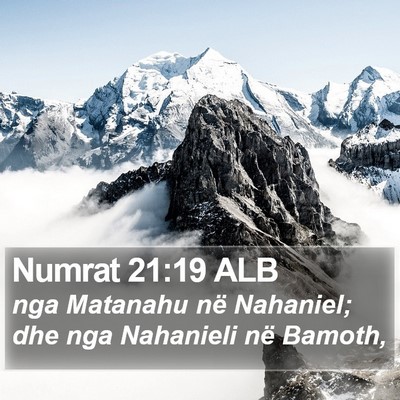 Numrat 21:19 ALB Bible Verse Image