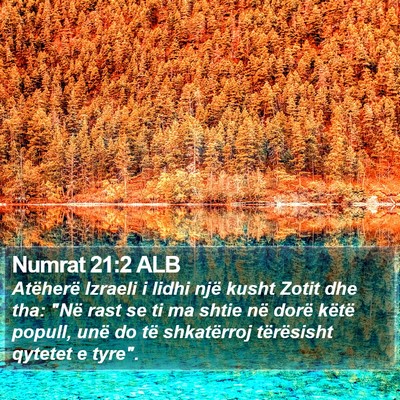 Numrat 21:2 ALB Bible Verse Image