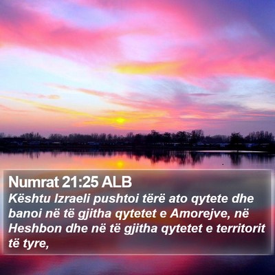 Numrat 21:25 ALB Bible Verse Image