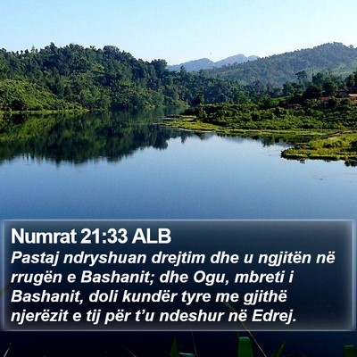 Numrat 21:33 ALB Bible Verse Image