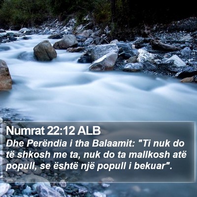 Numrat 22:12 ALB Bible Verse Image