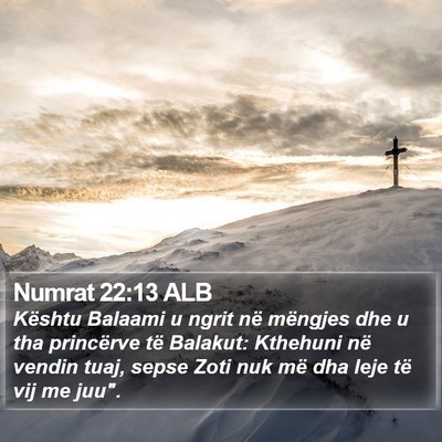 Numrat 22:13 ALB Bible Verse Image