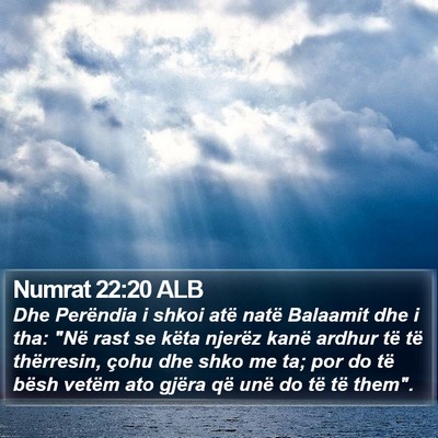 Numrat 22:20 ALB Bible Verse Image