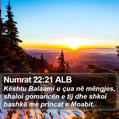 Numrat 22:21 ALB Bible Verse Image
