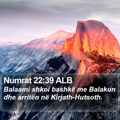 Numrat 22:39 ALB Bible Verse Image