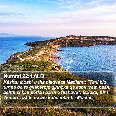 Numrat 22:4 ALB Bible Verse Image