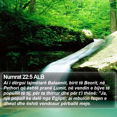 Numrat 22:5 ALB Bible Verse Image