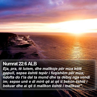 Numrat 22:6 ALB Bible Verse Image