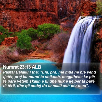 Numrat 23:13 ALB Bible Verse Image