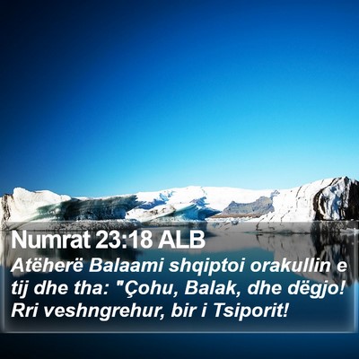 Numrat 23:18 ALB Bible Verse Image