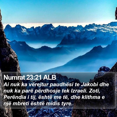 Numrat 23:21 ALB Bible Verse Image