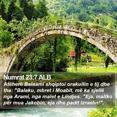 Numrat 23:7 ALB Bible Verse Image