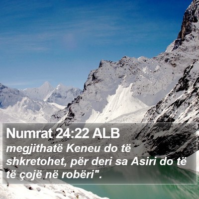 Numrat 24:22 ALB Bible Verse Image