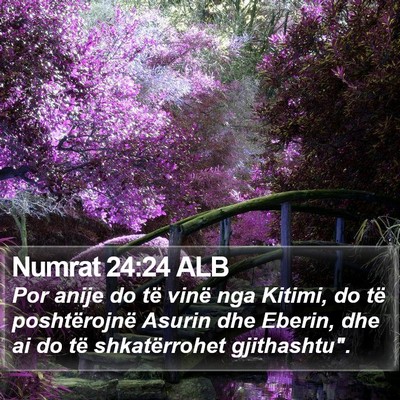Numrat 24:24 ALB Bible Verse Image