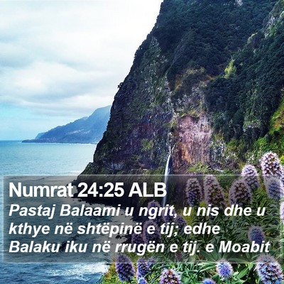 Numrat 24:25 ALB Bible Verse Image