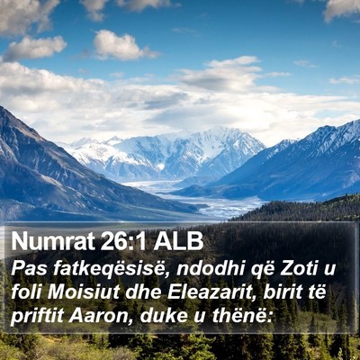 Numrat 26:1 ALB Bible Verse Image