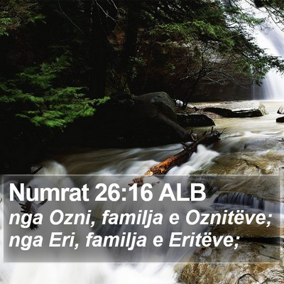 Numrat 26:16 ALB Bible Verse Image