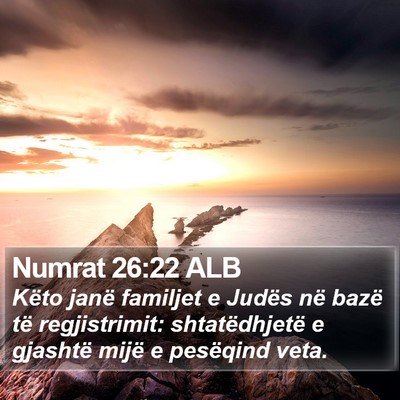 Numrat 26:22 ALB Bible Verse Image