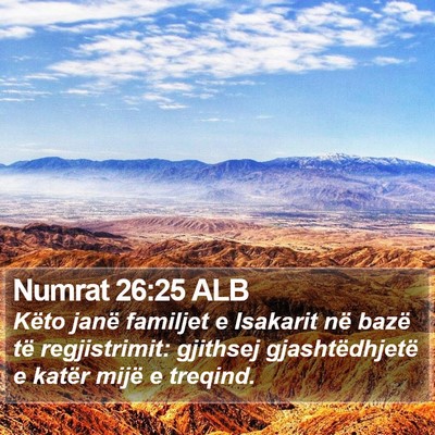 Numrat 26:25 ALB Bible Verse Image