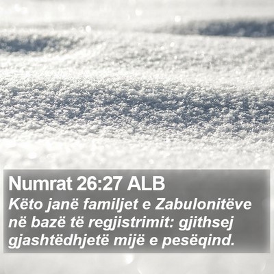 Numrat 26:27 ALB Bible Verse Image