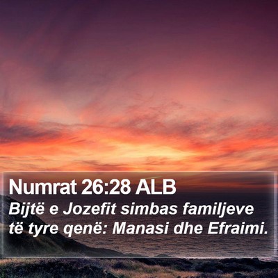 Numrat 26:28 ALB Bible Verse Image